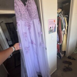 Lavender Lace Kids Dress